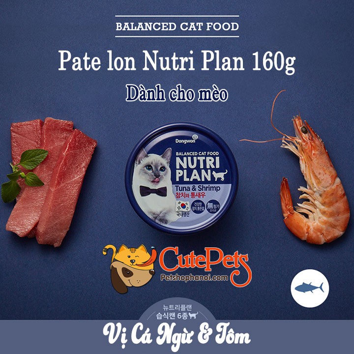 Pate mèo Nutri Plan 160g - Phụ kiện thú cưng Nội