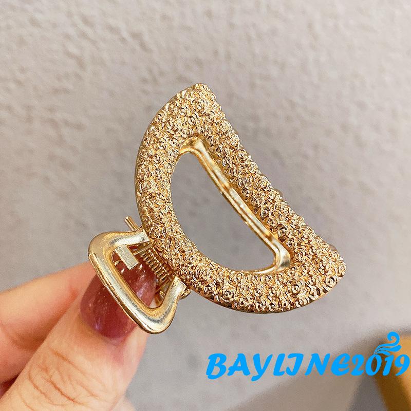 BAY-Kẹp tóc dạng kẹp móng vuốt chống trượt bằng kim loại khoét rỗng chắc chắn cho nữ