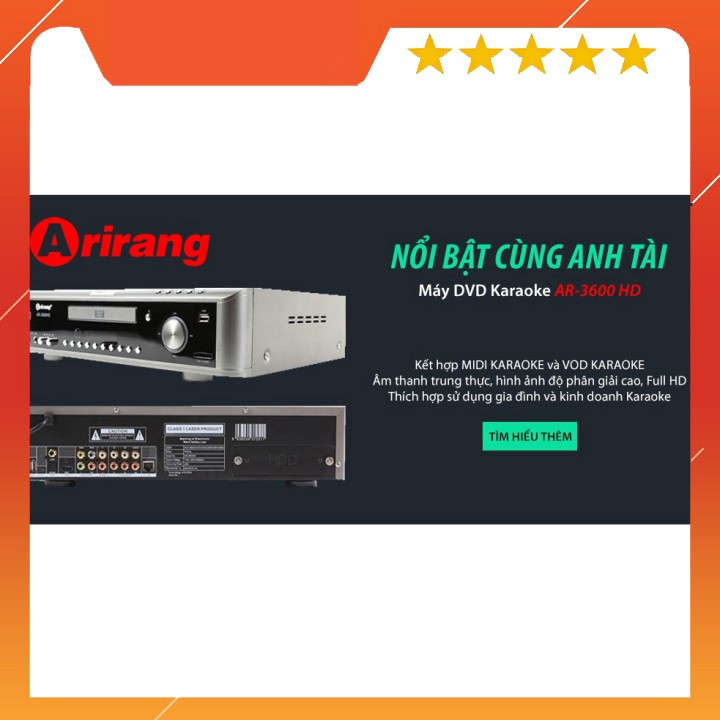 Đầu Karaoke Arirang AR-3600HD