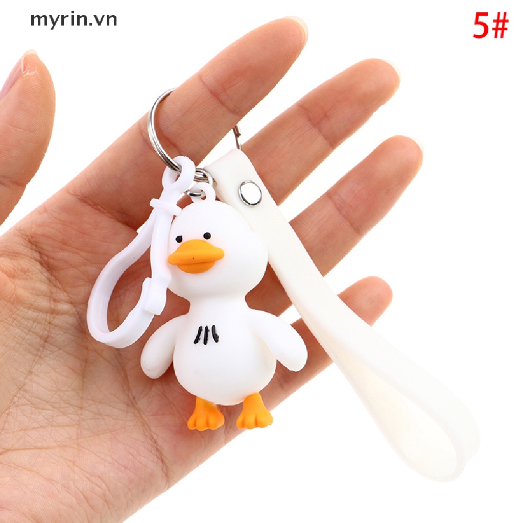 Móc Khóa Hình Vịt Con Hoạt Hình Xinh Xắn