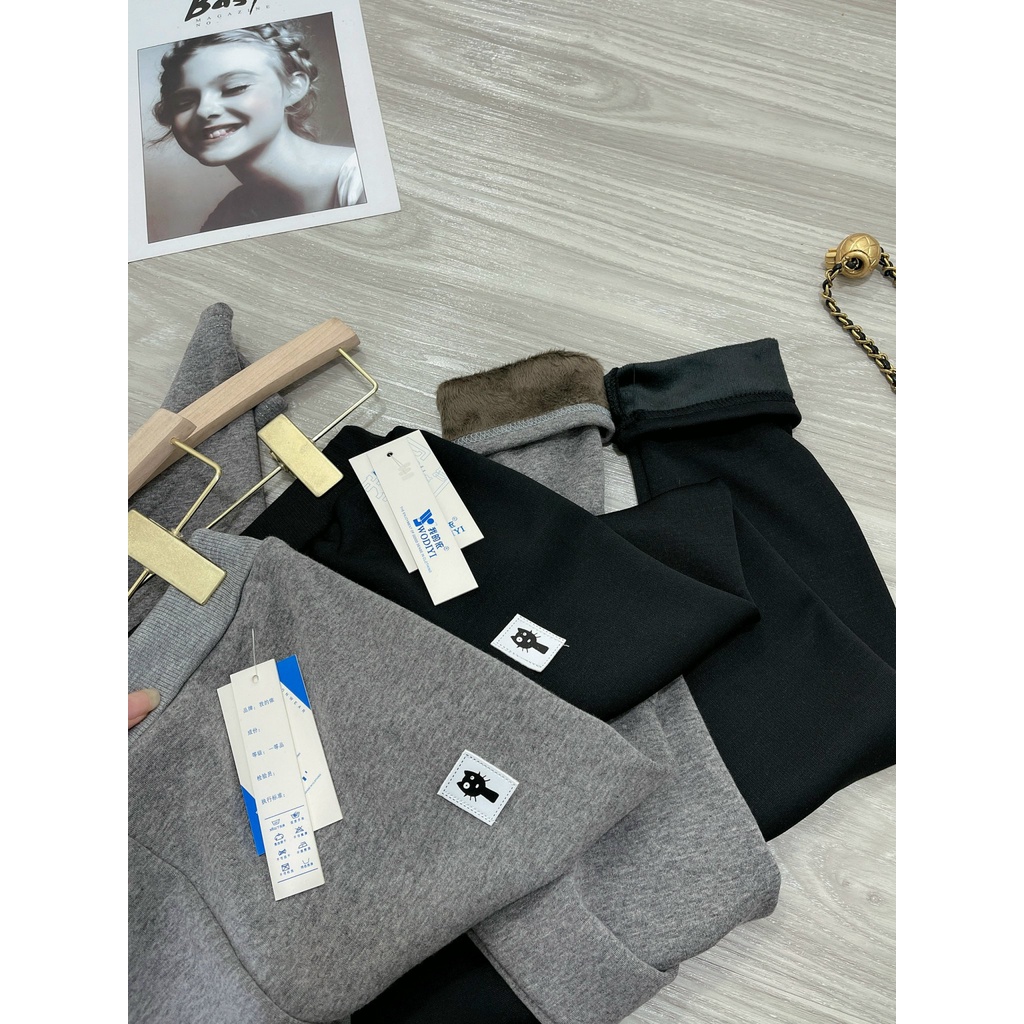 Quần leging mèo ⚡ 𝗛𝗔̀𝗡𝗚 Đ𝗘̣𝗣⚡Quần leging dáng dài, cạp cao thu gọn eo, nâng mông, chất umi cao cấp | BigBuy360 - bigbuy360.vn