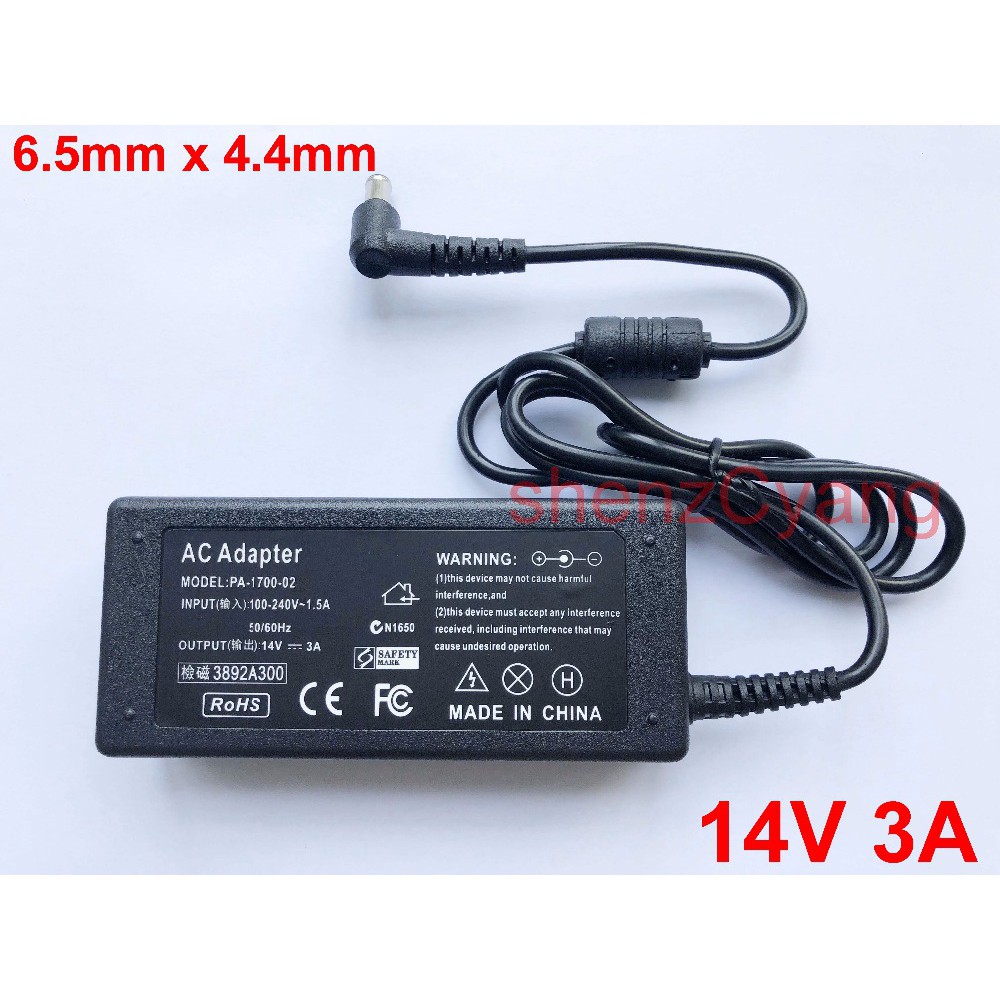 AC/DC power Bộ chuyển đổi điện 14V 3A Adapter For Samsung LCD Monitor BX2235 S22A100N S19A100N S22A200B S22A300B S23A300B S19A300B S20A300B 1.43A 1.78A