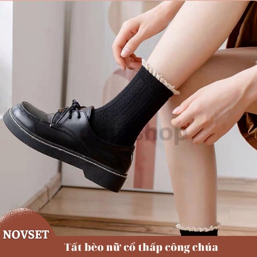 Tất bèo nữ cổ thấp phong cách công chúa nhiều màu đáng yêu [ TẤT CÔNG CHÚA ] [ MÃ A502 ]