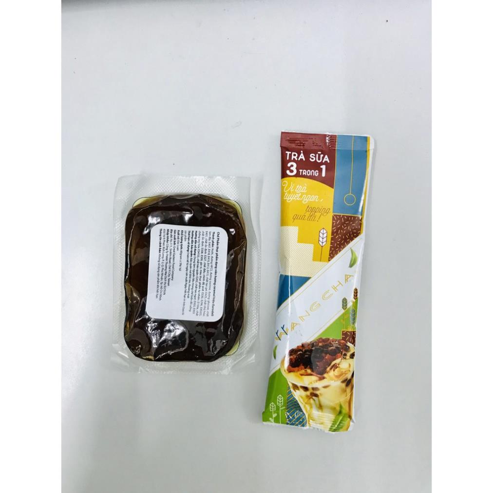 Ly Trà Sữa 3in1 WangCha nhiều vị Tặng Kèm 1 gói Topping 60g