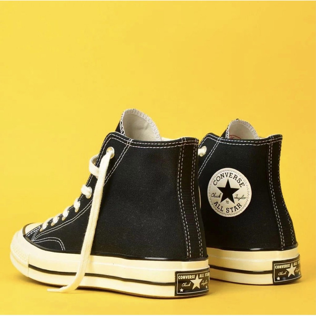 ( 𝙃𝙖̀𝙣𝙜 𝙍𝙚𝙖𝙡 ) Giày Conversse Chuck70s Black/Egret Cao Cổ