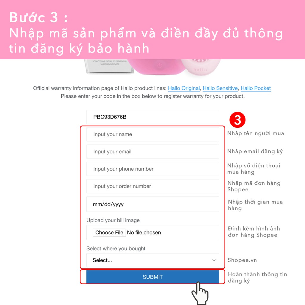 [Mã COSLXT10 giảm 10% đơn 600K] Máy Rửa Mặt Da Nhạy Cảm Halio Sensitive Hồng Nhạt Tặng 2 Mặt Nạ Lixibox