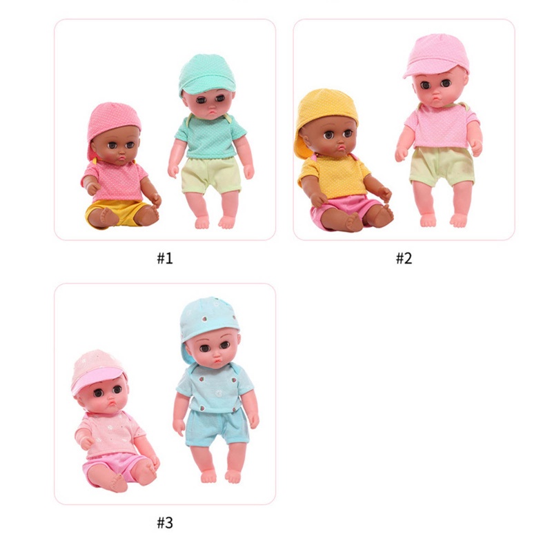 Bộ Đồ Cho Búp Bê Gồm Áo Thun + Quần + Nón Đáng Yêu