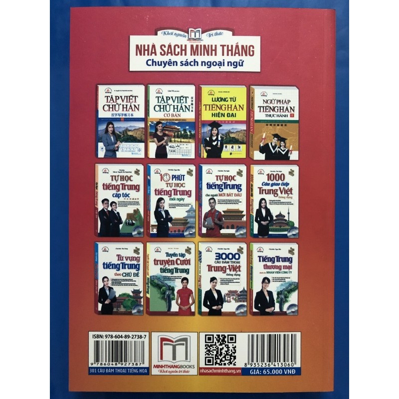 Sách 301 câu đam thoại tiếng hoa