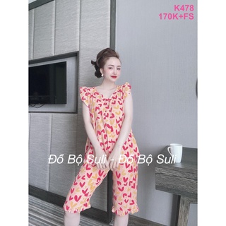Đồ Bộ Lụa Nhật Lửng Nhiều Kiểu Họa Tiết - Đồ Bộ Suli