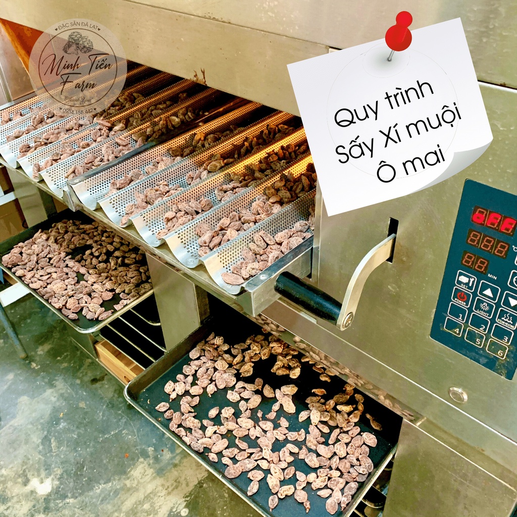 Xí muội ô mai đào chua ngọt không hạt 200gr- 350gr Gốc Đà Lạt Minh Tiến Farm