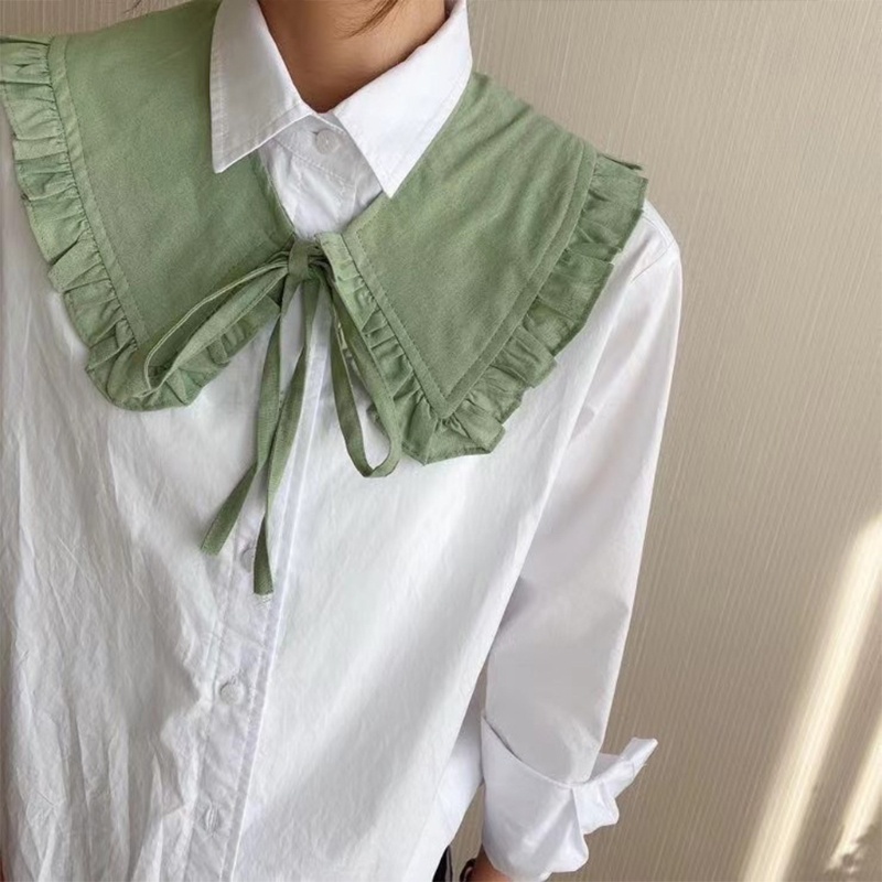 Áo Choàng Cổ Bẻ Cột Dây Có Thể Tháo Rời Màu Sắc Trơn Kiểu Hàn Quốc Cho Nữ