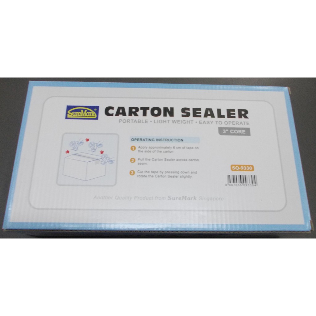 Cắt băng keo dán thùng 4,8cm 100Y  Carton Sealer Suremark SQ-9330
