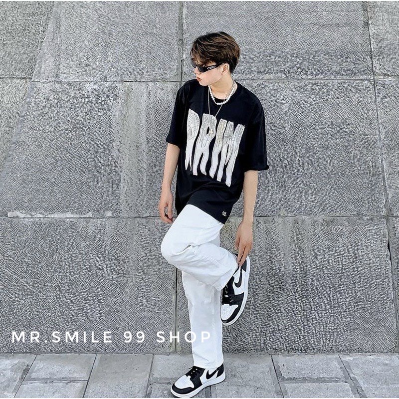 Quần Baggy Thun Dày Ống Rộng chất Da Cá Unisex Nam Nữ Phong Cách Hàn Quốc, Hot Trend Gen Z Mr Smile 99 Shop