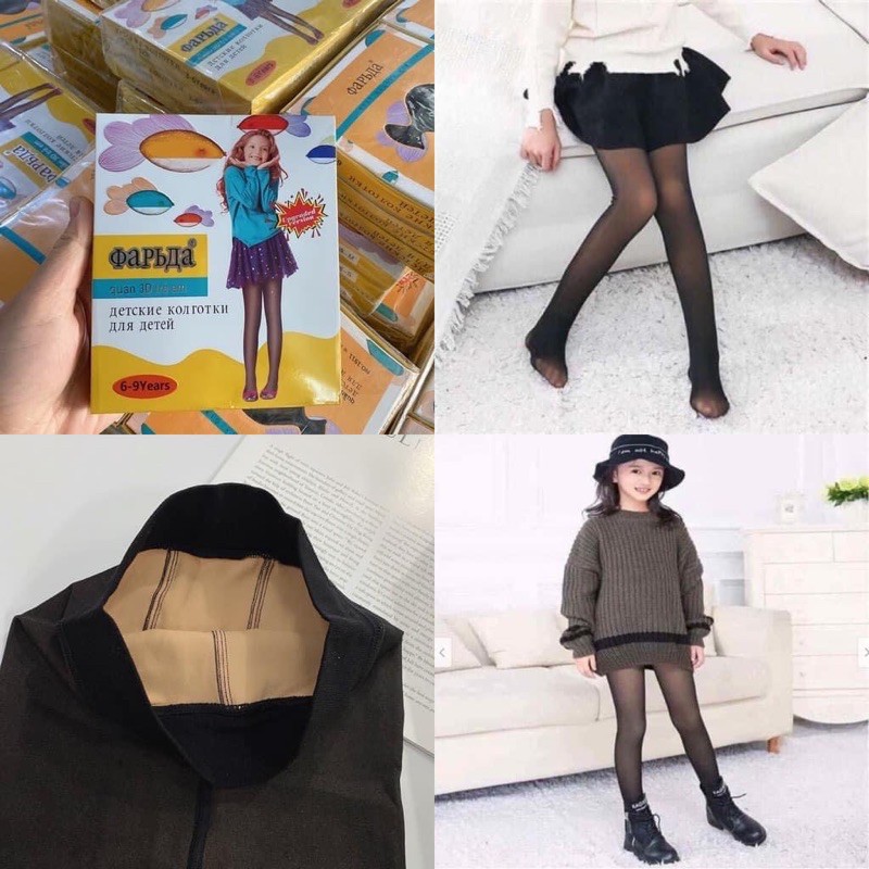 QUẦN TẤT 3D CHO BÉ GÁI