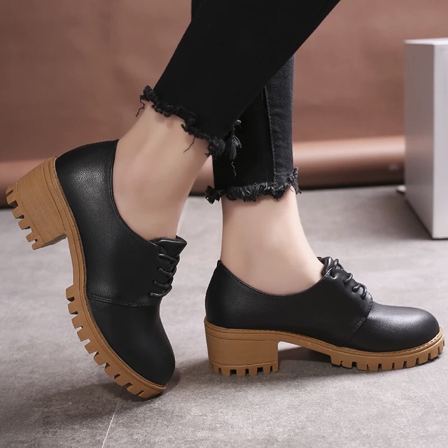 [Mã FASHIONGREEN15 giảm tới 30K đơn 99K] [ Giày MiTa ] Giày Đốc Nữ Da Lì Đế Răng Cưa 5P | BigBuy360 - bigbuy360.vn