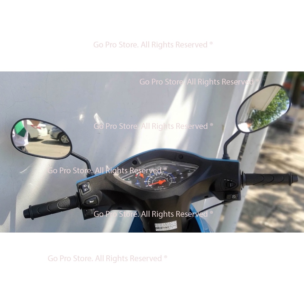 Kính Chiếu Hậu Kiểu WAVE Chân 10 Ly (12.8cm x 21cm)