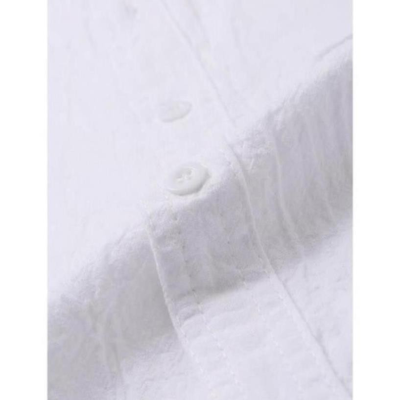 (NT) Áo Sơ Mi Nam Đũi Nhật Cổ Trụ (0) 2 01 | BigBuy360 - bigbuy360.vn