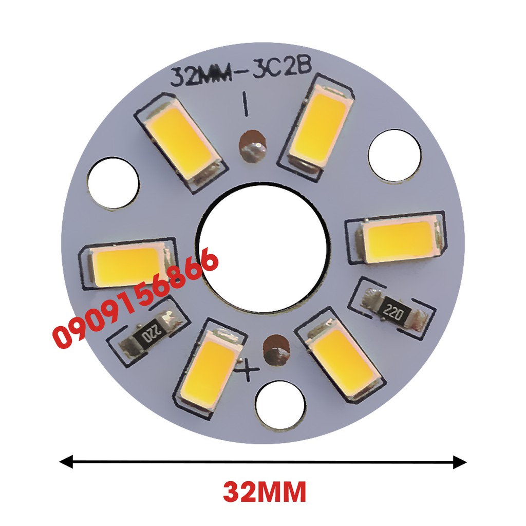 Led vỉ tròn 12v 3w 32mm