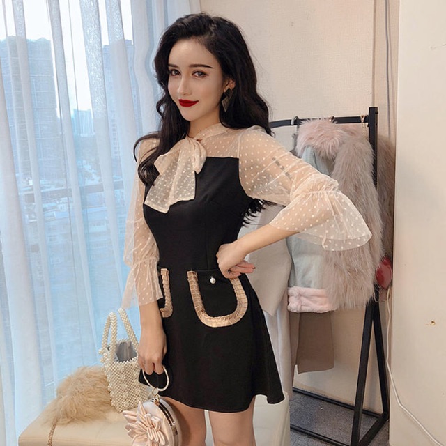 Đầm tay ren (hàng có sẵn)