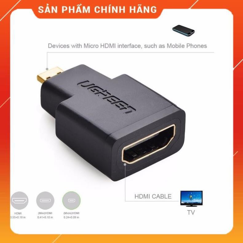 [CHÍNH HÃNG] Đầu chuyển đổi Mini HDMI to HDMI chính hãng Ugreen 20101 chính hãng bảo hành 18 tháng