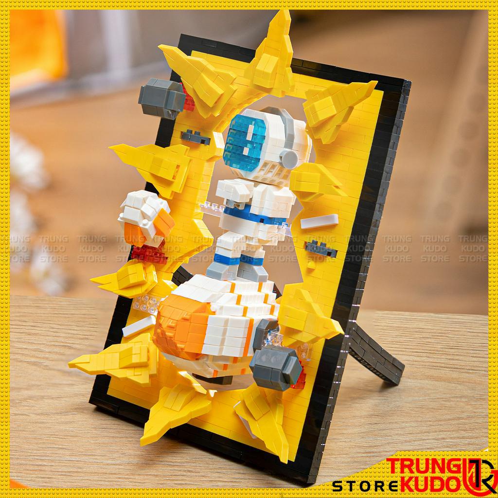 Ultraman và Cupid - Đồ chơi lắp ráp khung ảnh Phi Hành Gia Astronaut làm quà tặng trang trí decor