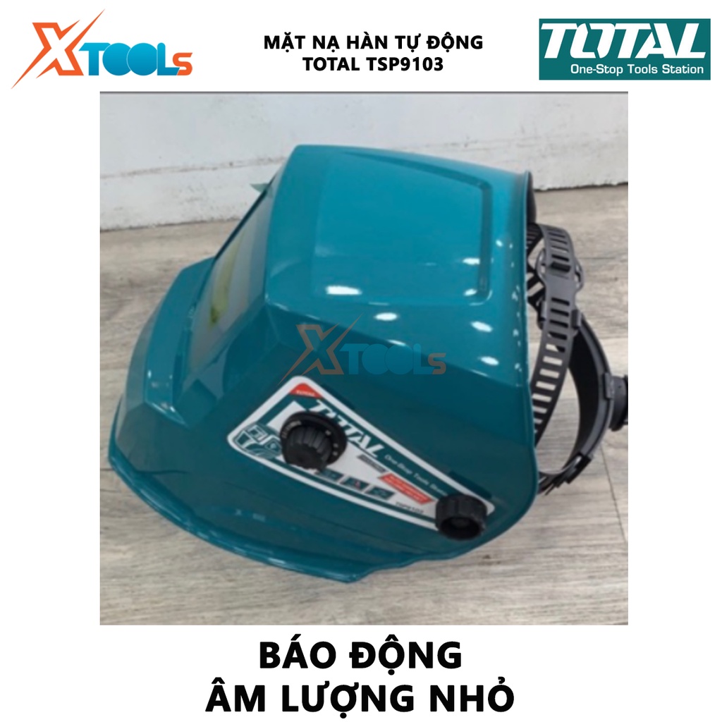 Mặt nạ hàn điện tử TOTAL TSP9103 mặt nạ hàn tự động Vùng quan sát 98x43mm, Trạng thái tối bóng có thể thay đổi 9-13