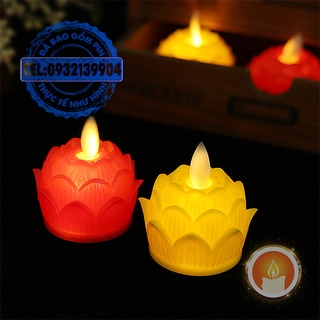 Nến sen điện tử mini tim lắc [LẮP SẴN PIN]