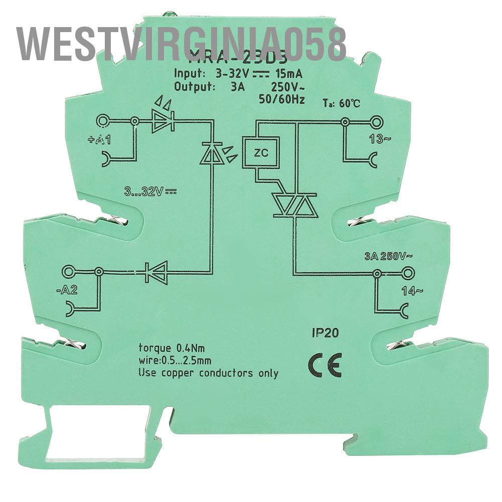 Westvirginia058 MRa 23D3 Ultra Thin PLC Relay Power Amplifier Board AC Solid State Module