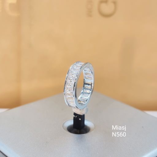 Nhẫn nữ bạc Ý S925 MiASJ N560 đá CZ nhân tạo cao cấp sáng đẹp sang trọng