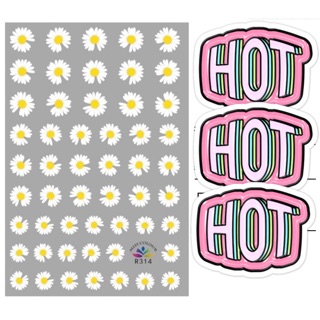 NHÃN STICKER DÁN HOA CÚC GD BIGBANG PVC