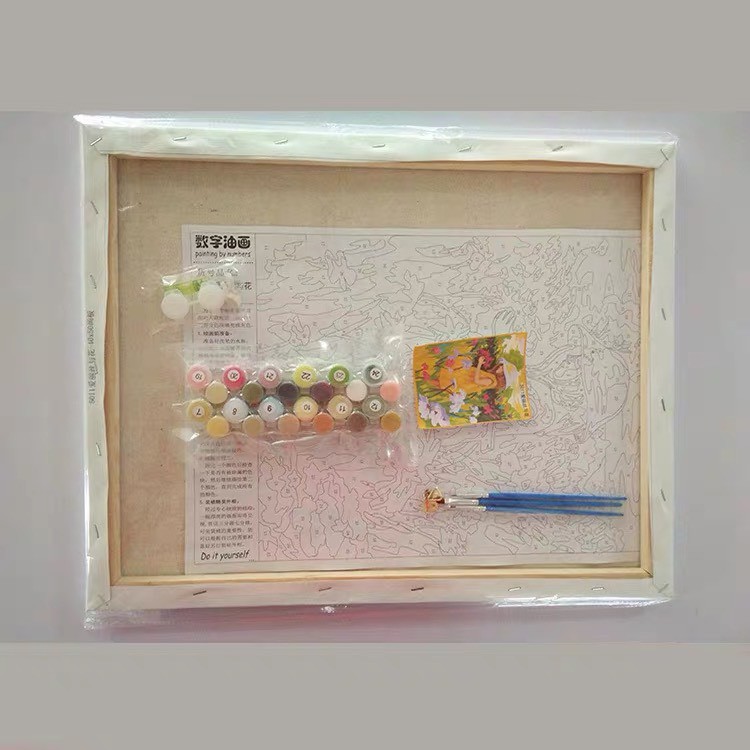 Tranh sơn dầu số hoá tự tô màu theo số có khung - Tranh Phật (40*50cm) | BigBuy360 - bigbuy360.vn