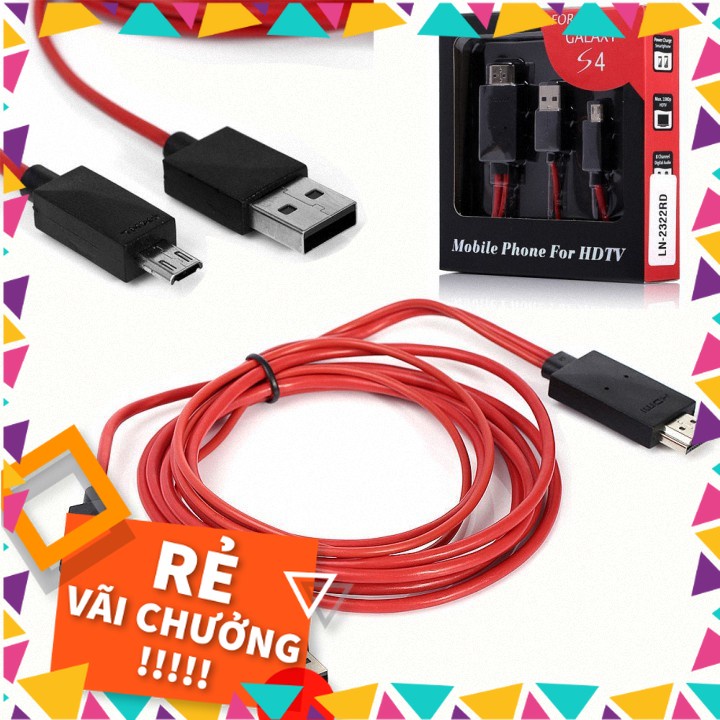 Cáp HDMI Kết Nối Từ Điện Thoại Sang TiVi HD Gọn Nhẹ |Phamthao