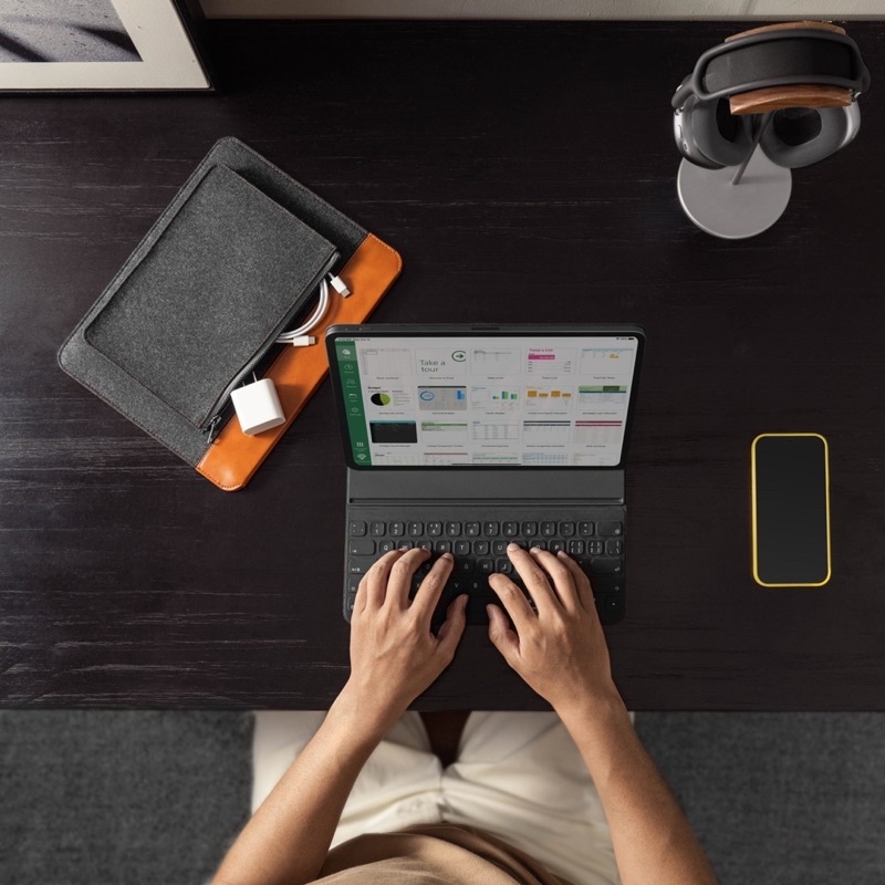 TÚI CHỐNG SỐC TOMTOC (USA) FELT &amp; PU LEATHER FOR IP@D