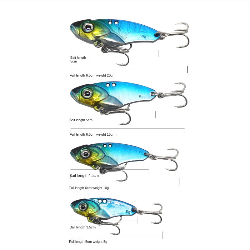 Mồi Câu Cá Giả Bằng Kim Loại Có Móc Treo Tiện Dụng