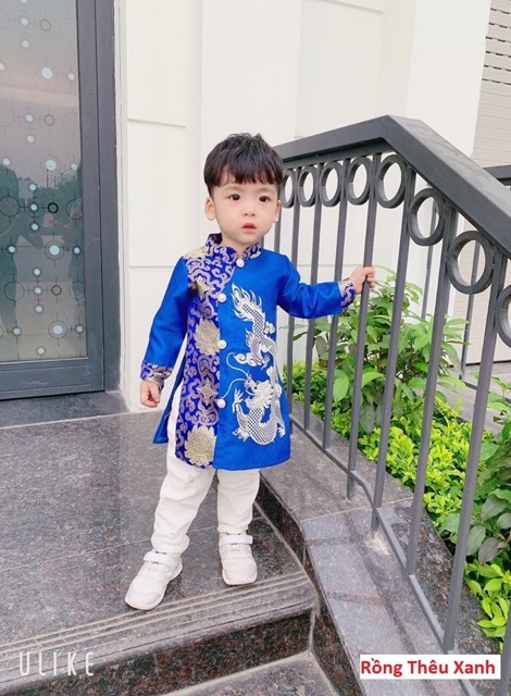 Set Áo dài bé trai diện Tết