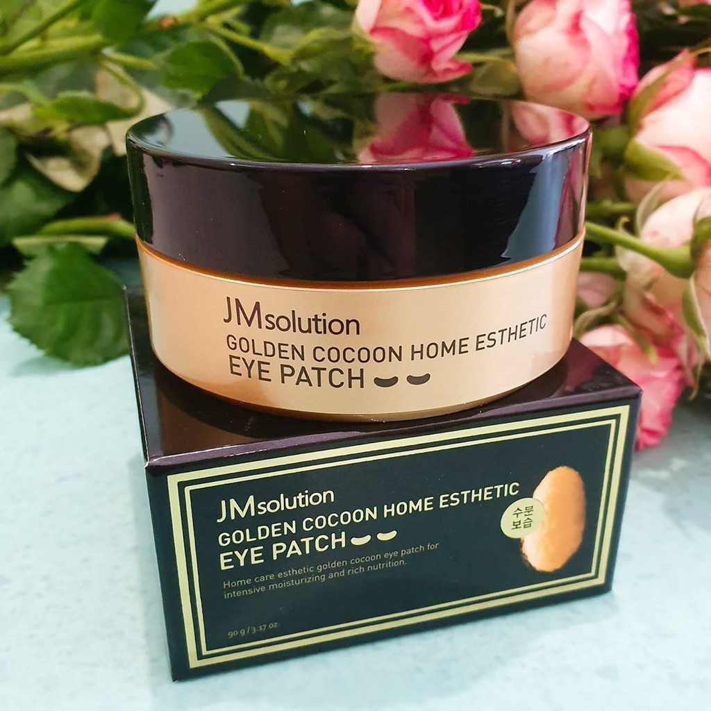 Mặt nạ đắp mắt Jmsolution Golden Cocoon Home Esthetic Eye Patch kén tằm vàng 90g