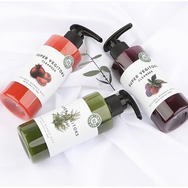 Sữa rửa mặt sủi bọt thải độc super vegitoks cleanser