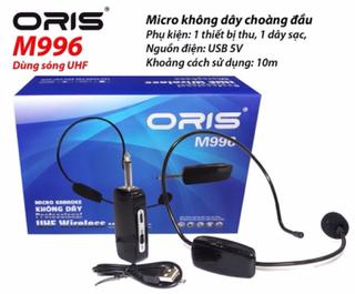 Micro không dây choàng đầu Oris M996 cao cấp