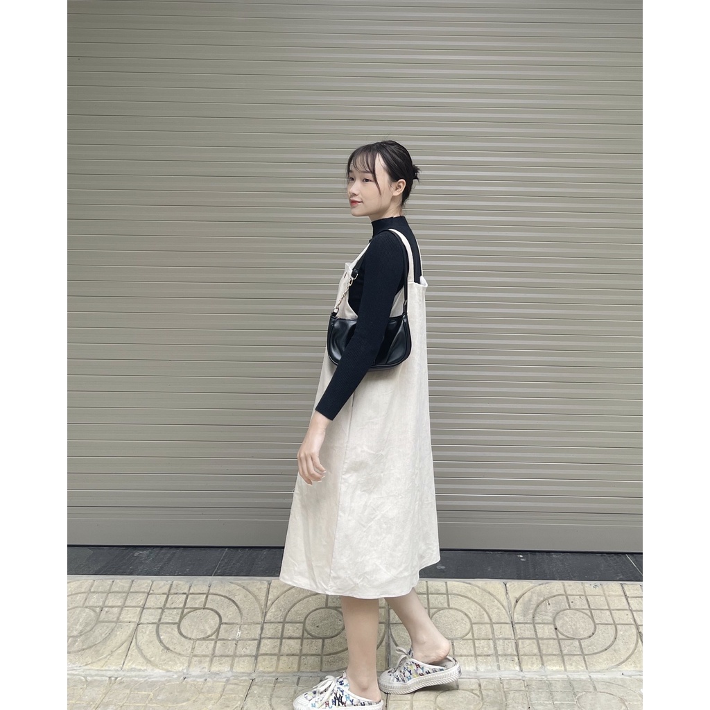 Đầm bầu xinh thời trang thu đông chất đẹp không kèm áo