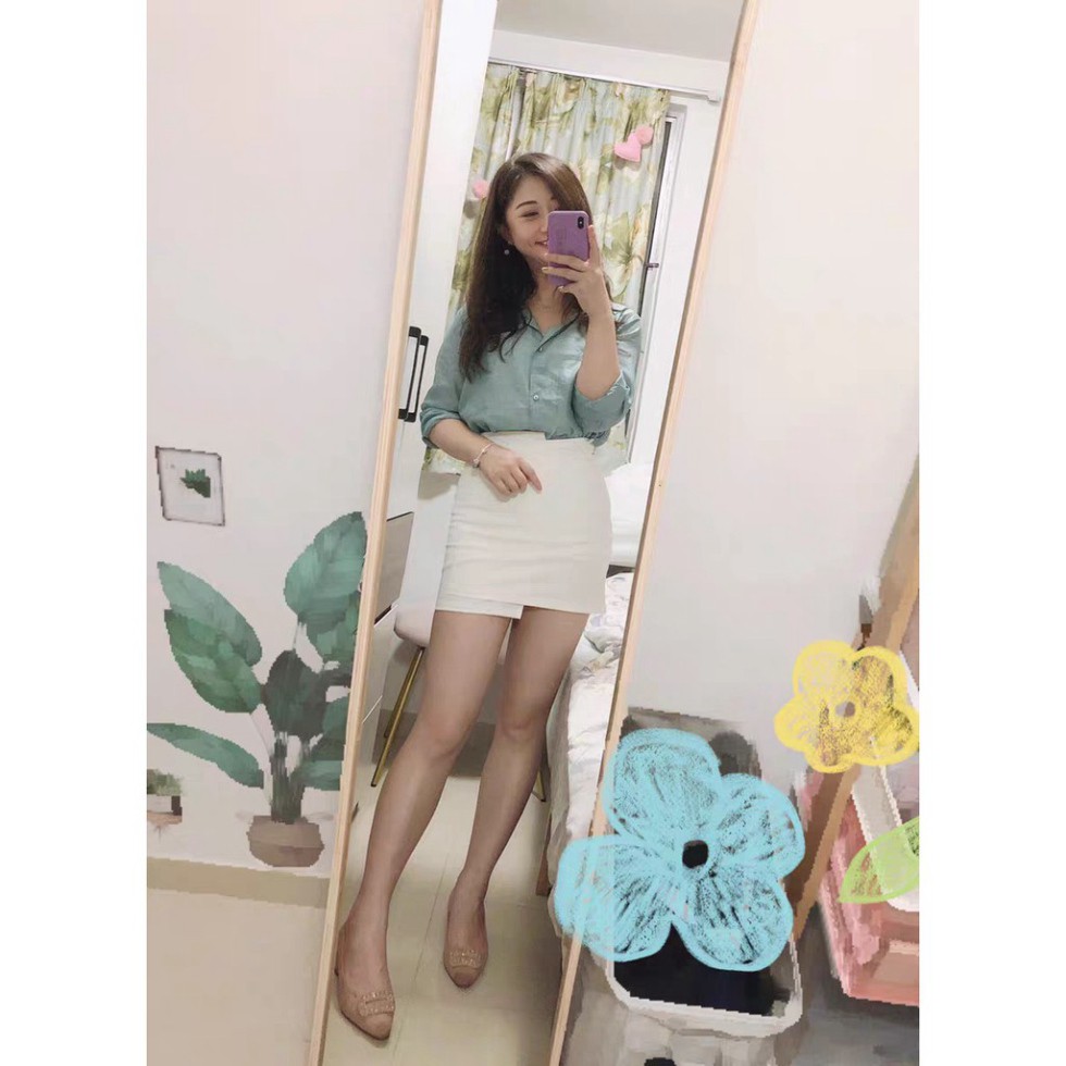 [Mã FAXANH55 giảm 10K đơn 50K] MECHIPXINH - CHÂN VÁY A CẠP LẬT 3 MÀU CHO NỮ | BigBuy360 - bigbuy360.vn