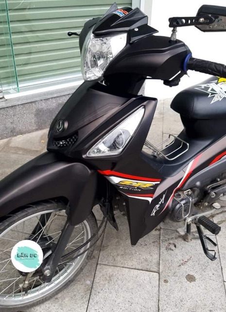 Tem trùm Elegant 50cc đen nhám ZR racing