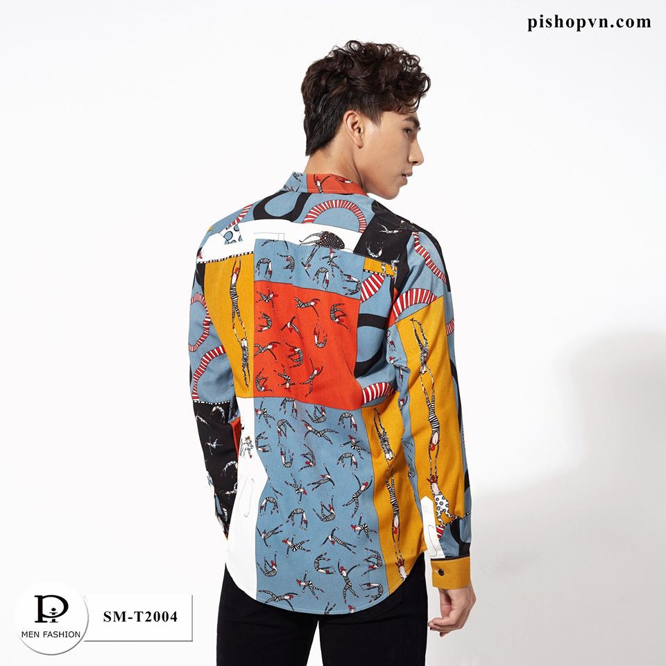  [Allbum] Áo sơ mi nam dài tay họa tiết, chất lụa đẹp hàn quốc hàng cao cấp htstore | BigBuy360 - bigbuy360.vn