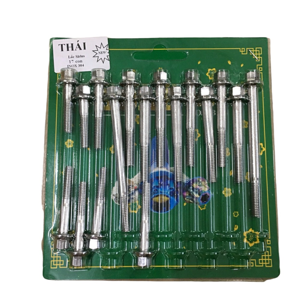 BỘ ỐC LỐC MÁY SALAZA THÁI LAN  GẮN NHIỀU DÒNG XE