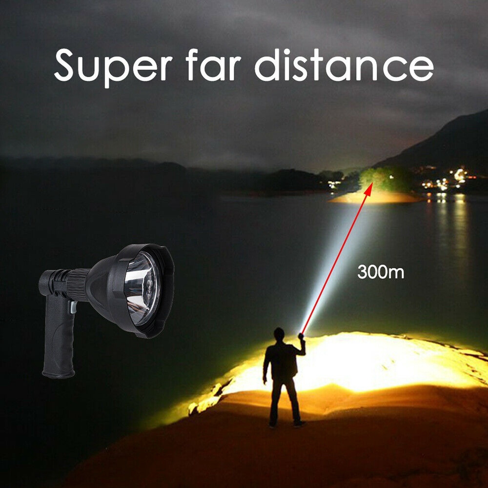 Đèn pin led cầm tay khoảng cách siêu dài sạc lại được chuyên dùng cho cắm trại/săn bắn