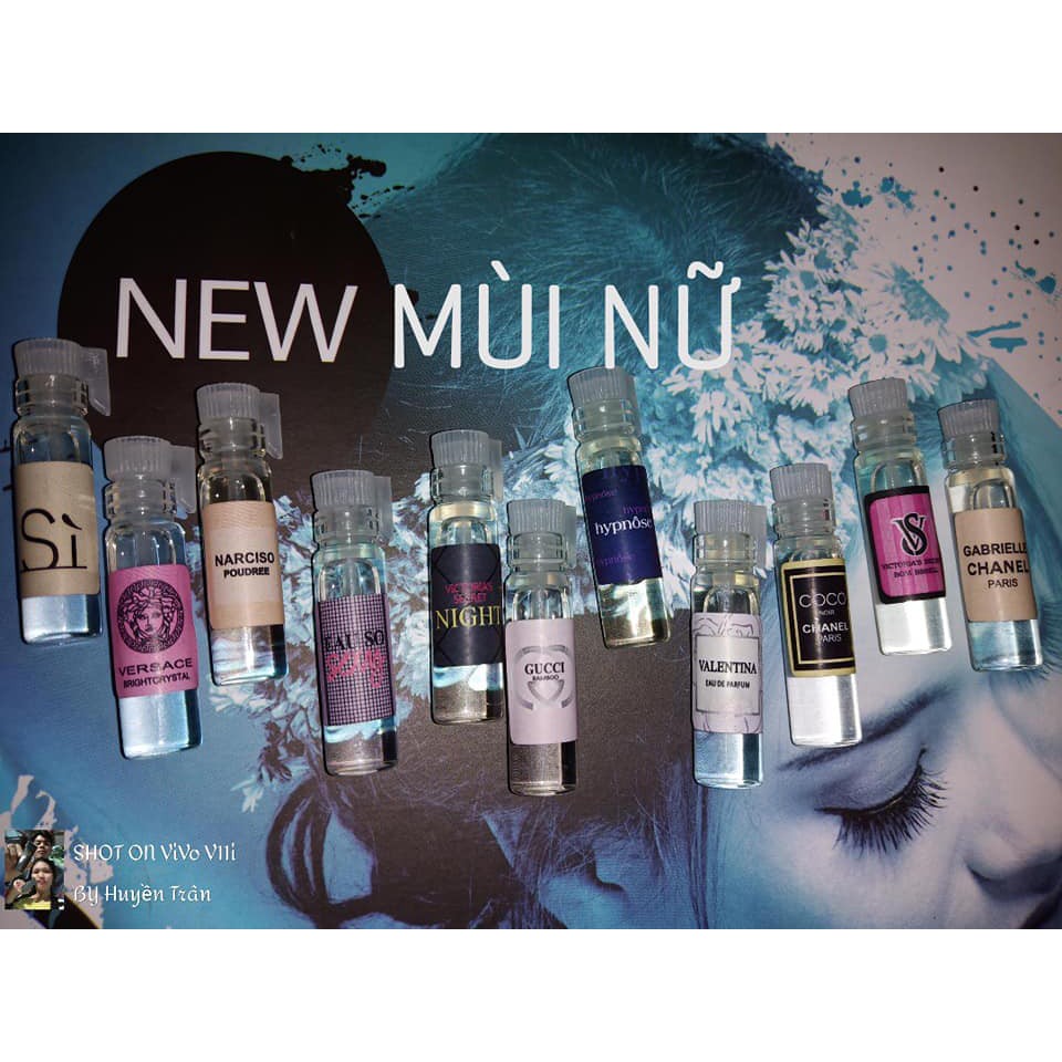 Bộ Test 18 Chai Tinh Dầu Nước Hoa Pháp Hparfum