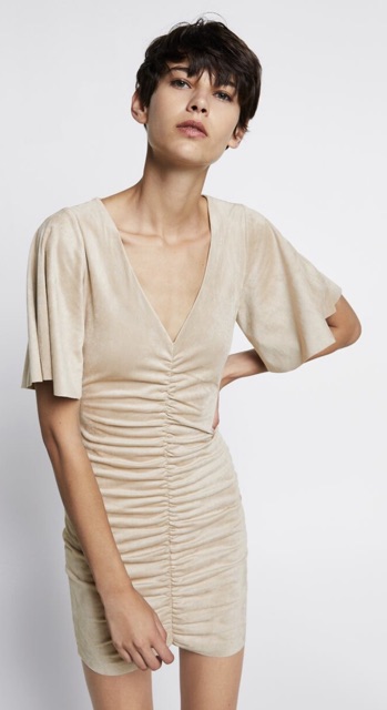 Váy Body viền xoắn thân Zara Auth XS