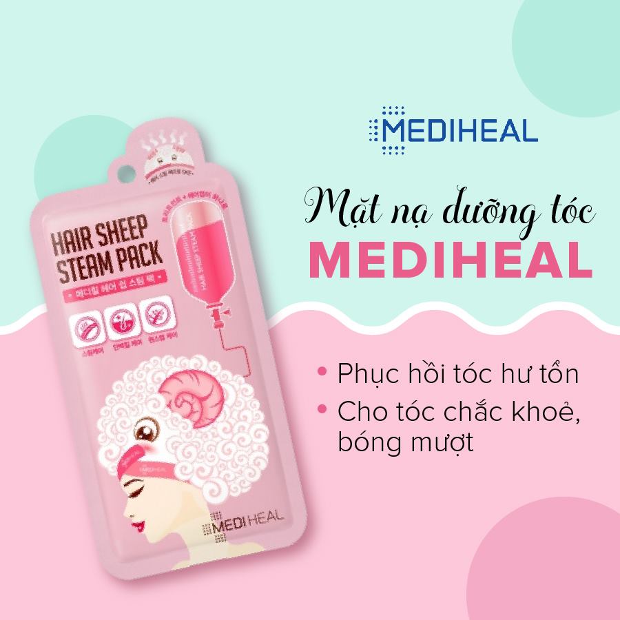 [MEDIHEAL VN] Mediheal Hair Sheep Steam Pack 40g - Mặt Nạ Giúp Phục Hồi, Nuôi Dưỡng Tóc Và Da Đầu.