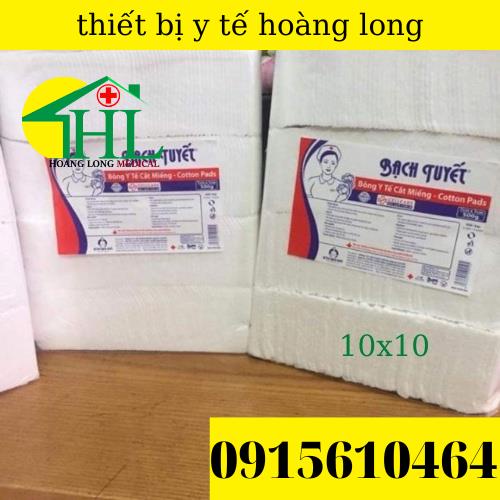 Bông Bạch Tuyết Y Tế Cắt Miếng 1kg (7X7cm,10x10cm) - Vệ Sinh Cho Bé