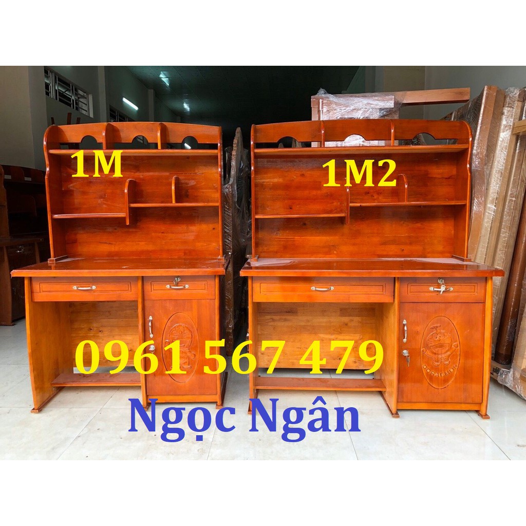 Bàn học sinh gỗ thông tự nhiên 1m giá tốt