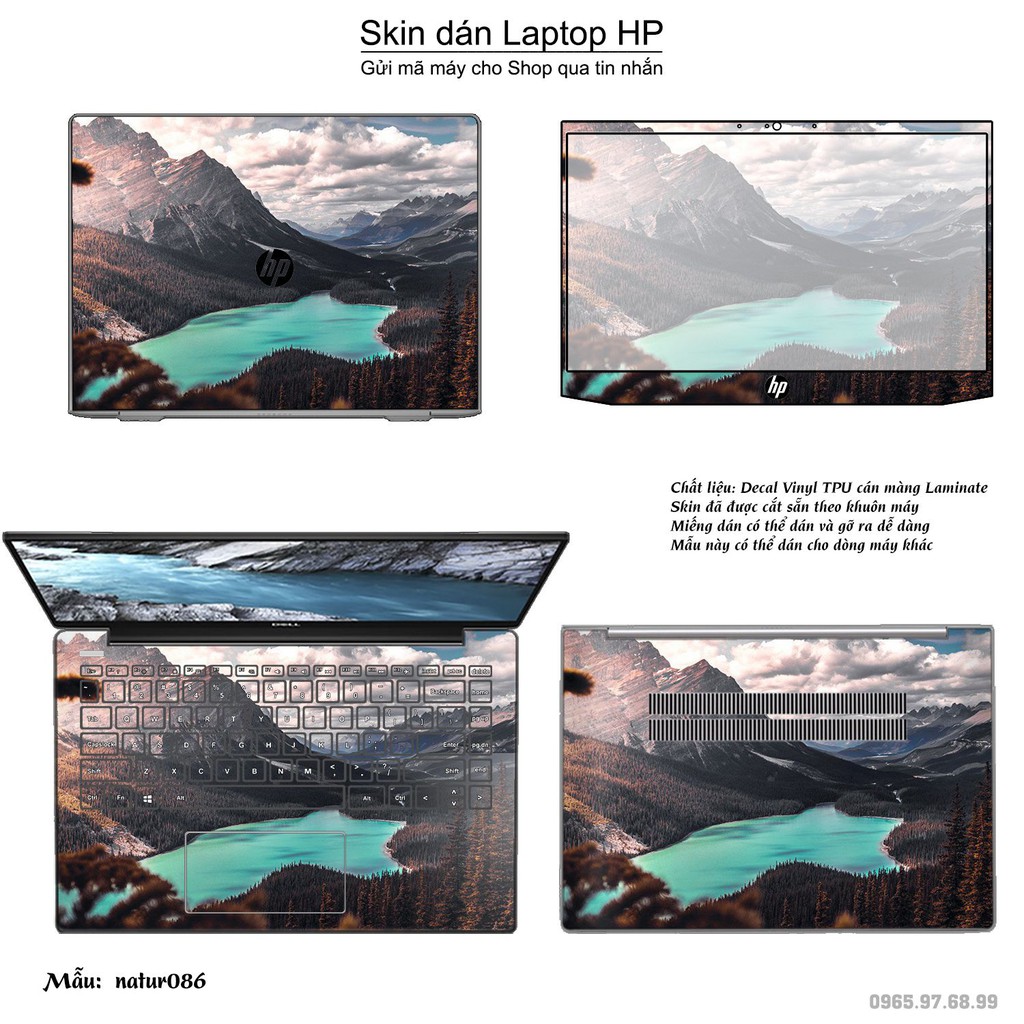 Skin dán Laptop HP in hình thiên nhiên _nhiều mẫu 4 (inbox mã máy cho Shop)